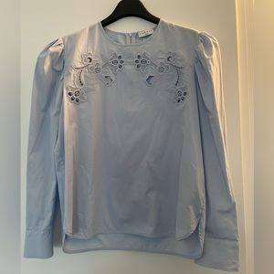 New never worn Sandro blouse with embroidery